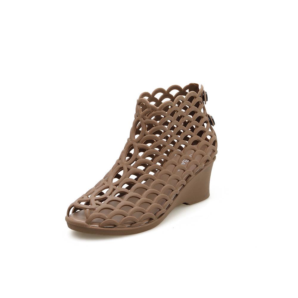 Женские сандалии Удобные туфли-лодочки Женская мода на танкетке Женские туфли с открытым носком Женская обувь Повседневные массивные сандалии Новые