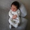 Cute Sleeping Bebe Reborn Dolls Real Looling 19 Inch Soft Cloth Body Simulation Doll Hand Painted 3D Skin Newborn Babies Dolls for Kids Birthday Gfits