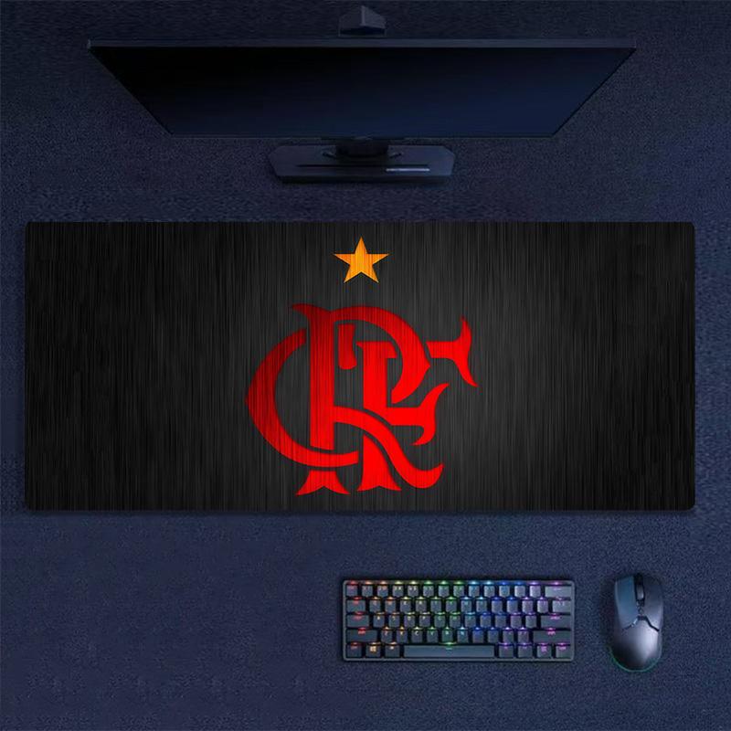 Flamengo Print Cushion Non-slip Laptop Tablet Big Mousepad XXL Mat Mini PC Playmat With Lock edge