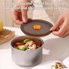 Контейнеры для хранения продуктов с крышками, из нержавеющей стали, ящик для овощей и фруктов, штабелируемые, многоразовые, для приготовления еды, для перекусов, фруктов, еды на вынос
