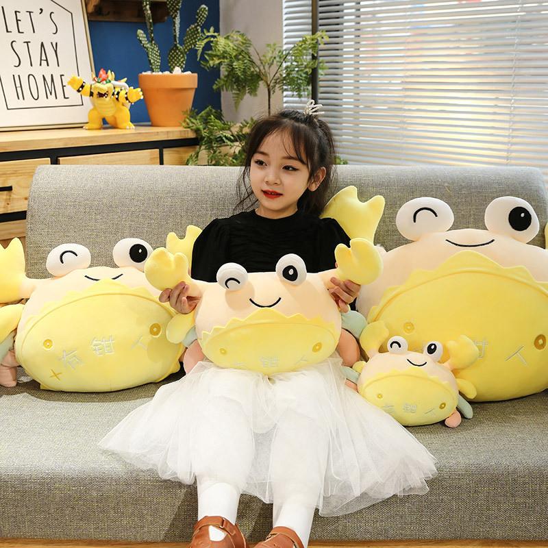 Crab Plush Simulation Toy Cute Cartoon Funny Cushion Accompany The Sleep Doll