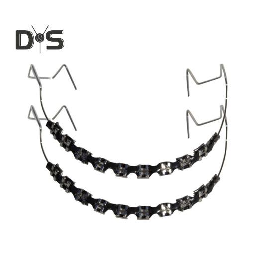 Temporary Tooth Decoration with Metal Wires Brackets Orthodontic Ligatures Orthodontists Explain Dental Students Practice Props