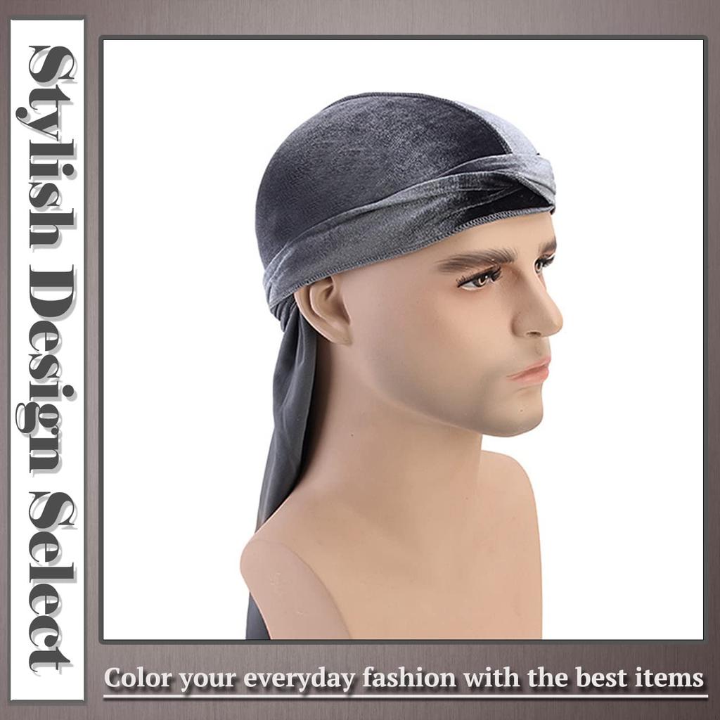 ONE LIMITATION Cap Turban Headband UV Protection Velvet Men's CP132 navy