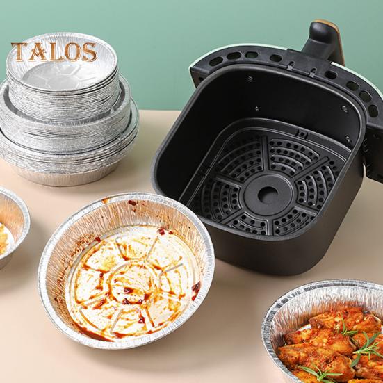 10 шт., жаропрочная форма для выпечки, одноразовая, полезная, безопасная для морозильной камеры, фольга для барбекю