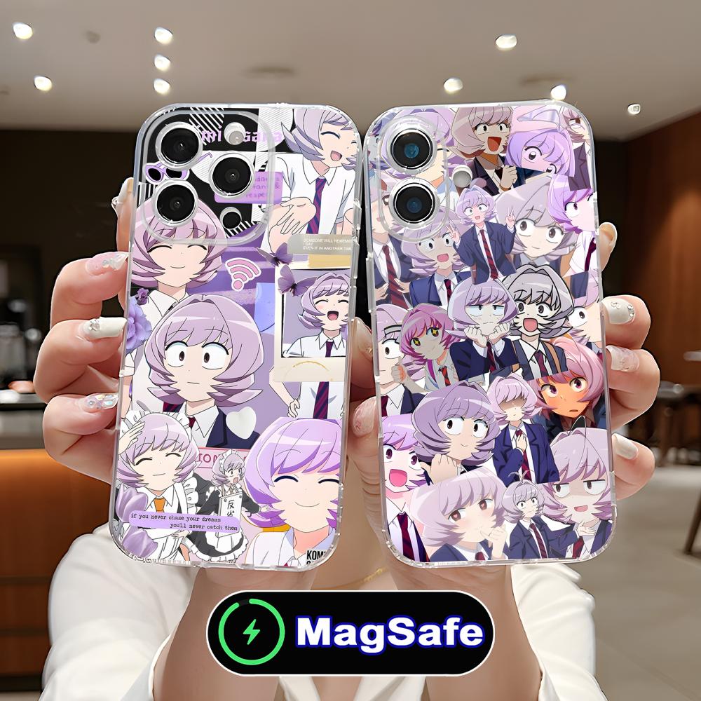 Аниме Наджими Осана Чехол для мобильного телефона для iPhone 17 16 15 14 13 12 11 Air Pro Max Plus Mini Magsafe Прозрачный Цветной Чехол Чехол