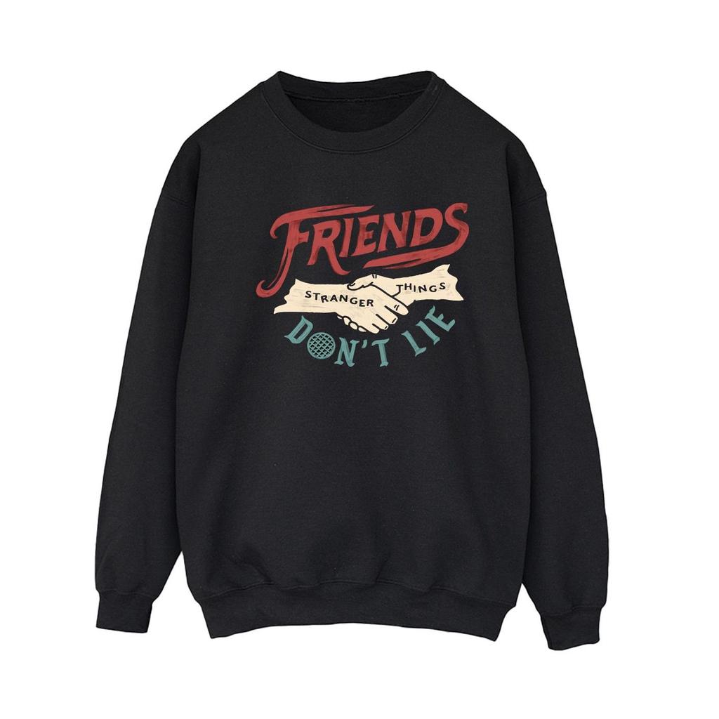 Netflix Womens/Ladies Stranger Things Friends Don´t Lie Hands Sweatshirt