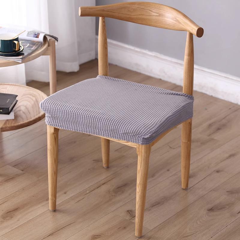 Чехол для обеденного стола и стула, универсальный эластичный современный простой чехол для сиденья без спинки, чехол для подушки для офиса