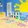 Parent-child Hopscotch Floor Stickers 10/15/20cm Number Grid Sticker  Kindergarten Ornament
