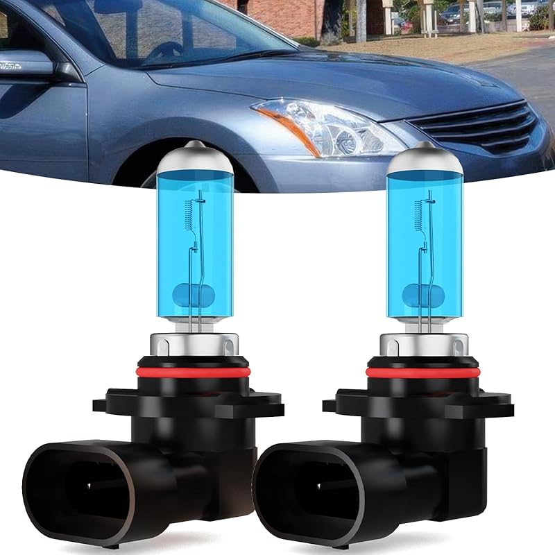 Halogen Headlights Fit For Nissan Altima 2019-2020 Headlight Bulbs,9005/H10/HB3 High Beam + H11/H8/H9 Low Beam Bright Front Car Lights,Plug And