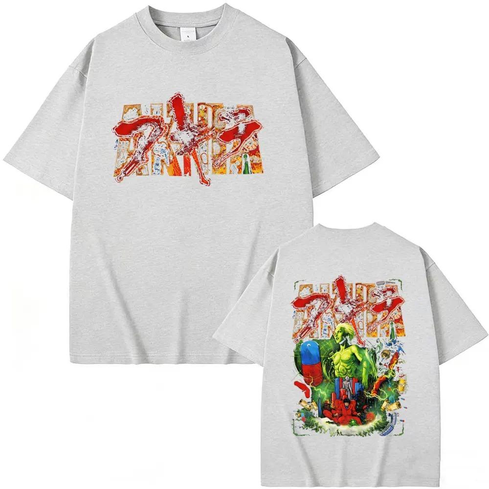 Japan Anime Akira T Shirt Japanese Science Fiction Cartoon Movie Shotaro Kaneda Tshirt Unisex Women Unisexga Retro Ocollar Tshirts