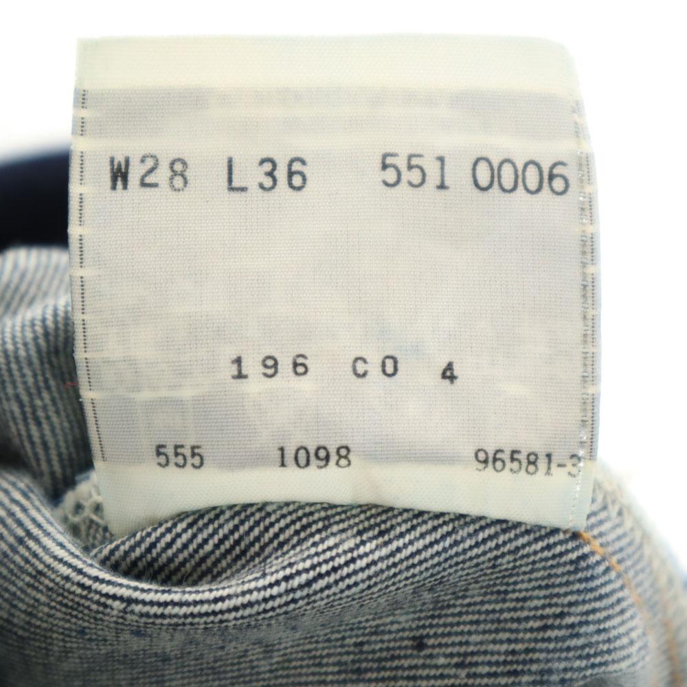 Levi's 90-е годы Сделано в США, задние заклепки, Big E, красное ухо, 551ZXX, джинсы из денима Valencia Straight Мужские Б/У