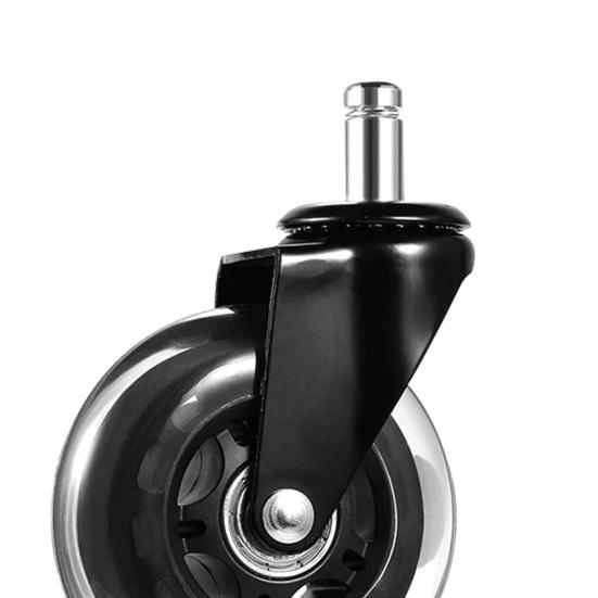 Сверхмощные колеса для офисного стула. Тихие ролики для стульев. Гладкая защита пола. Поворотные ролики из полиуретана для коворкинга.