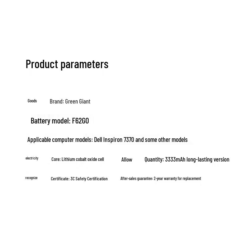 llano Laptop Battery for Dell Vostro and Inspiron Series
