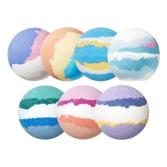 Круглая бомбочка для ванны Выберите добавки для ванны (пузырьковый/газированный/арт)