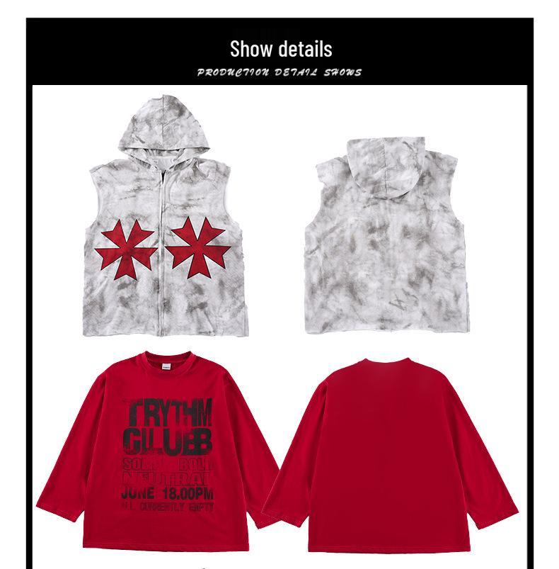 Детский костюм для хип-хопа и джаза - Модная уличная одежда для мальчиков и девочек, Летний наряд для выступлений