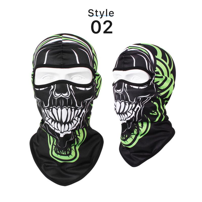Skull Balaclava Full Face Cover Bandana for Outdoor Cycling Face Mask Neck Gaiter Motorcycle Accessories