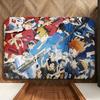 anime H-Haikyuu!! Floor Mat Soft Flannel Floor Mat  Suitable for Entryways, Living Rooms, Bedrooms, and Bathrooms
