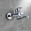 Wall Mounted Sink Faucets Hot and Cold Tap Kitchen Mixer Taps Single Handle Chrome Bathroom Faucet Household Kitchen Faucet
