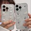 Для IPhone17 Трехмерный клейкий чехол для телефона с мишкой для Apple 16/15 Love XR Pearl Xsmax Мягкий чехол