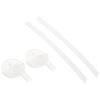 THERMO MUG Animal Bottle Straws, White, 14.5cm, AM18-STW, Includes 2 Open-End Straws and 2 Medium Straws