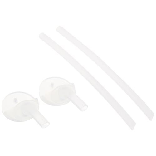 THERMO MUG Animal Bottle Straws, White, 14.5cm, AM18-STW, Includes 2 Open-End Straws and 2 Medium Straws