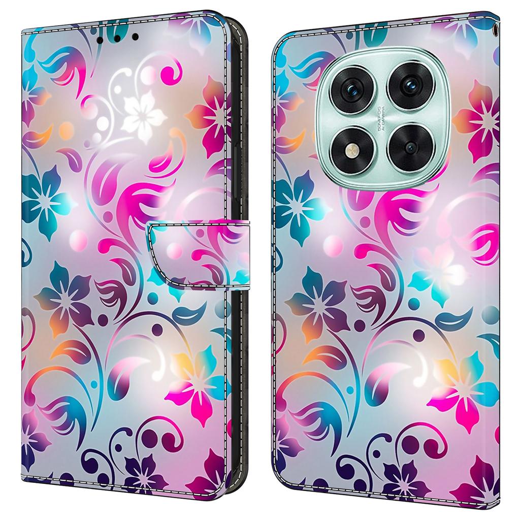 Для Xiaomi Redmi Note 14 Pro 4G Чехол Кошелек Подставка С Принтом Узор Искусственная Кожа Книжка Чехол для Телефона