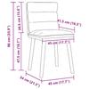 Dining Chairs 2 pcs Light Grey Fabric