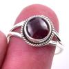 Натуральный гранат драгоценный камень ручной работы 925 пробы серебро подарок кольцо размер 7 q6r96