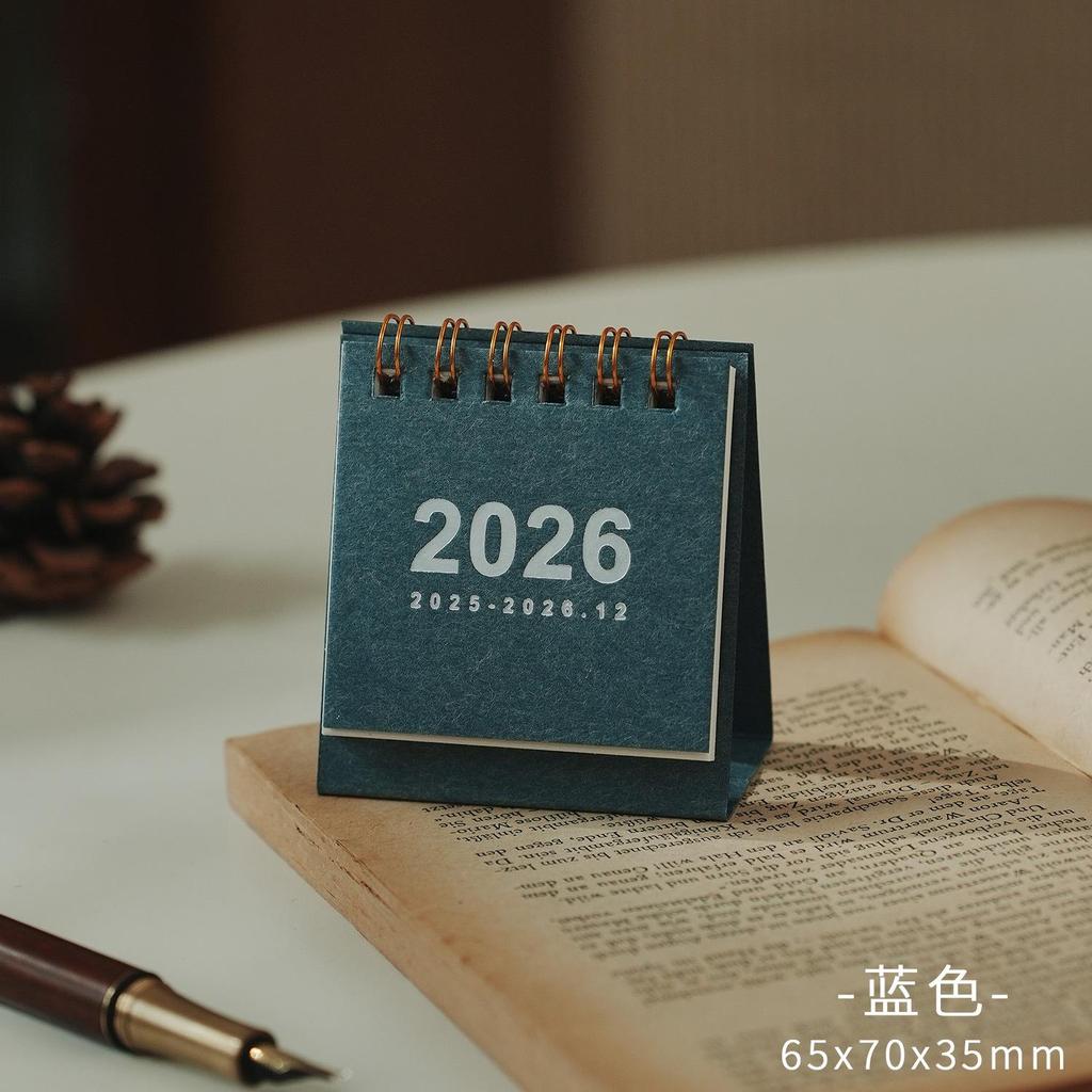 3 шт. Мини настольный календарь 2026 Маленький настольный перекидной месячный календарь для планирования ежедневного расписания, трекер дат для школы и офиса