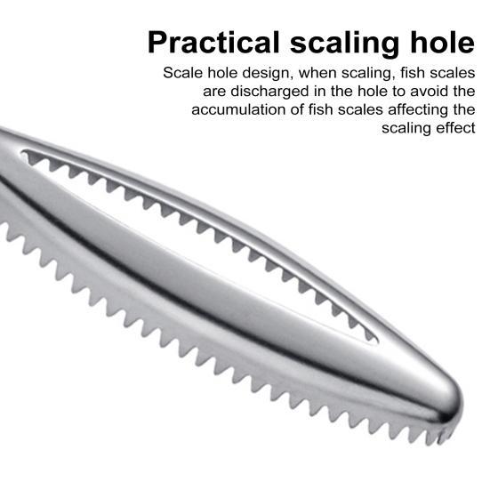 1/2Pcs Fish Scale Scraper Tool Stainless Steel Fish Cleaning Kit with Comfortable
