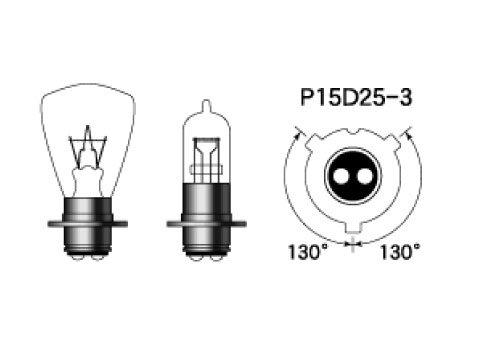 M&H Matsushima Галогенная лампа 6В 25/25Вт Прозрачная PH8 6A