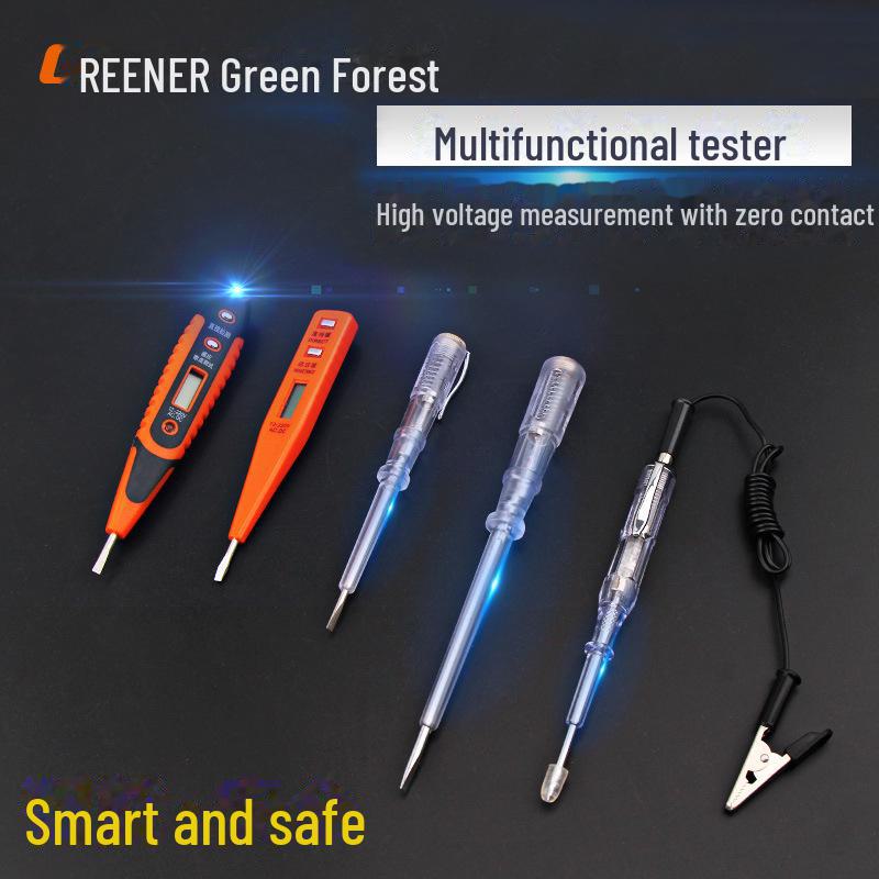 Green Forest Multifunction Digital Test Pen for High-Precision Voltage Detection - Electrician's Special