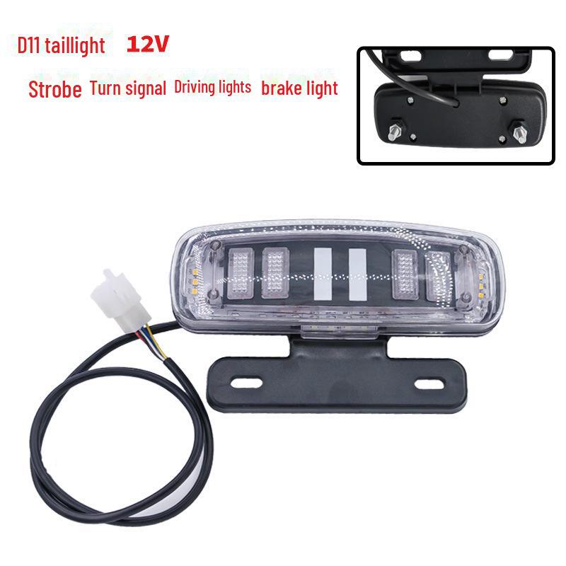 Светодиодный задний фонарь для электромобилей и мотоциклов — питание от литиевой батареи, мигание, функции торможения и рулевого управления