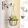 Ретро Подвеска для корзины с растениями Настенный Железный крюк Подвесная корзина для цветов Декоративная Подвеска для растений Сверхпрочный Настенный крюк