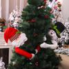 Christmas Tree Topper Santa Snowman with Top Hat Scarf Hugger for Christmas Holiday Winter Home Decoration Ornament Supplies YFA2091