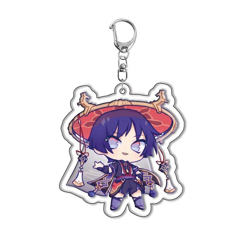 Оригинальный акриловый брелок God Traveler Wanderer Klee Skirmisher Bag Подвеска Двусторонняя прослойка