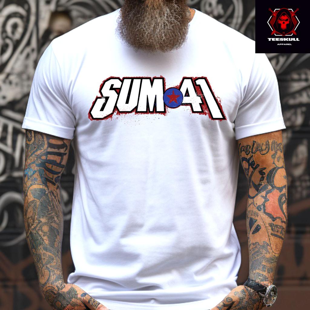 26 Sum 41 Панк-рок группа Футболка Плотный хлопок Унисекс Футболка S-3XL Унисекс Футболка