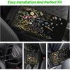 Wildflowers Car Armrest Cover with 2 Coasters | 3-piece 5 mm neoprene set with one 12.6 x 7.5 in console cushion and two 2.75 in matching cup holder