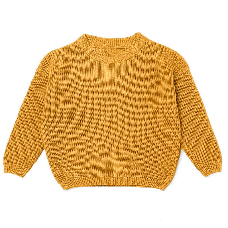 Baby Sweater Autumn/winter Base Long Sleeved Baby Pullover Knitted Sweater