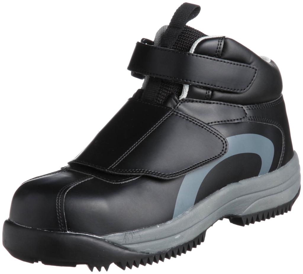 Safety Work JSAA High Cut for Cm [Midori Anzen] Shoes, Certified, Snow, MPS135, Men's, Black, 25.0