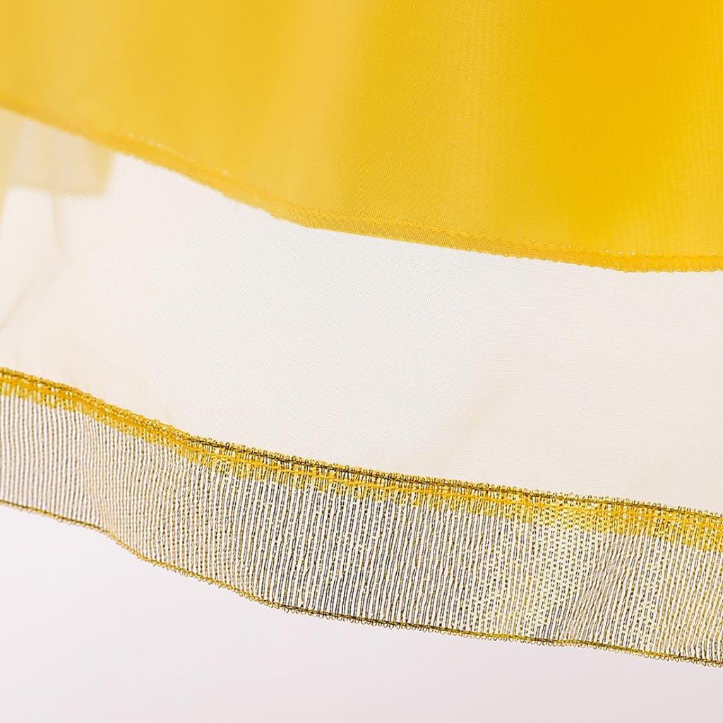 Костюм Красавицы и Чудовища для девочек, карнавальное нарядное платье на Рождество, Хэллоуин, бальное платье красавицы принцессы на день рождения, желтое, 3, 4, 5, 6, 7, 8, 9, 10 лет