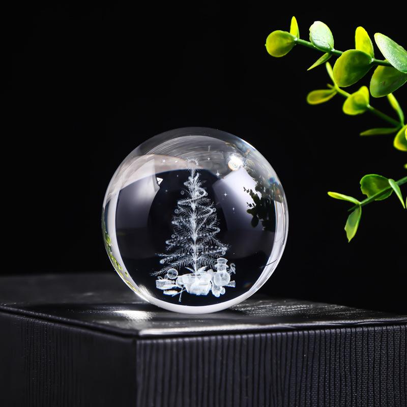 3D прозрачный хрустальный шар, облако, земля, звездное небо, шаровые украшения, поделки, подарки, офисные лазерные резные лунные украшения