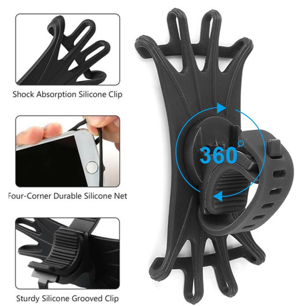 Забавный спортивный велосипед, силиконовый руль для телефона, гибкое крепление, держатель для мобильного телефона, кронштейн-подставка