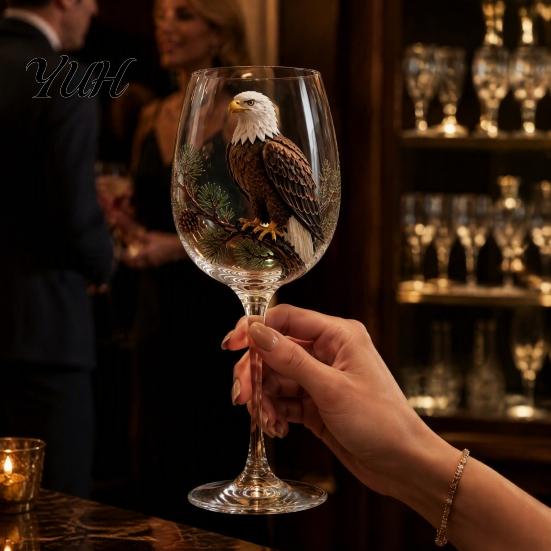 Gift for Mother on Birthday 3D Hummingbird Stemless Goblet, Floral Pattern Elegant Decorative Glass Thoughtful Sister Cup, Garden Inspired Drinkware
