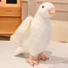 Cute Simulation White Pigeon Doll Plush Toy Little White Pigeon Carrier Pigeon Doll Children Accompany Soothing Doll