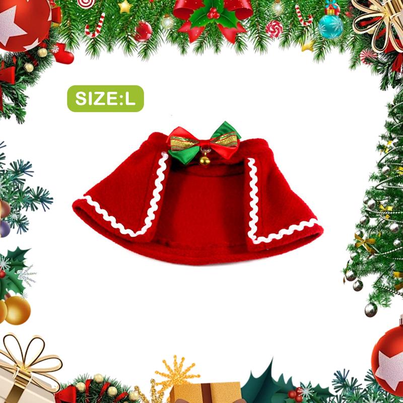 Cat Dog Christmas Costume Santa Hat With Scarf &Small Dogs - Funny Santa Hat And Scarf Outfit For Holiday Photos