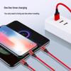 Плетеный 2А Быстрозарядный 3-в-1 Кабель для Huawei, Apple, Android - Идеально для Использования в Автомобиле
