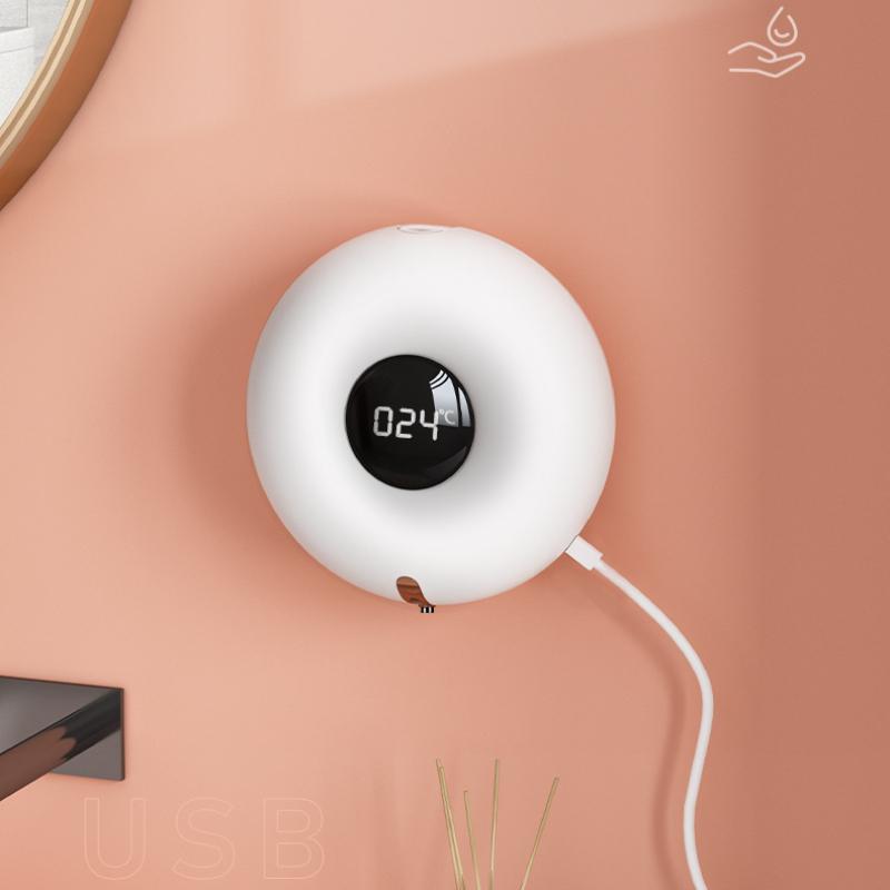 Автоматический дозатор мыла, 300 мл, умная пенная машина с зарядкой через USB, бесконтактный светодиодный дисплей, датчик, дозатор пенного мыла, дезинфицирующее средство для рук