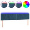 VidaXL LED Headboard Bedroom Furniture Double Bed Accessory Head of Bed Frame Interior Dark Blue 3121542