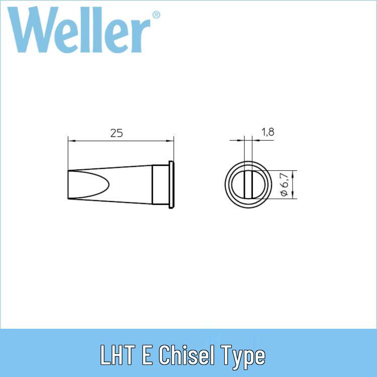 Оригинальное жало паяльника Weller LHT E (долото) для паяльника-ручки WSP150